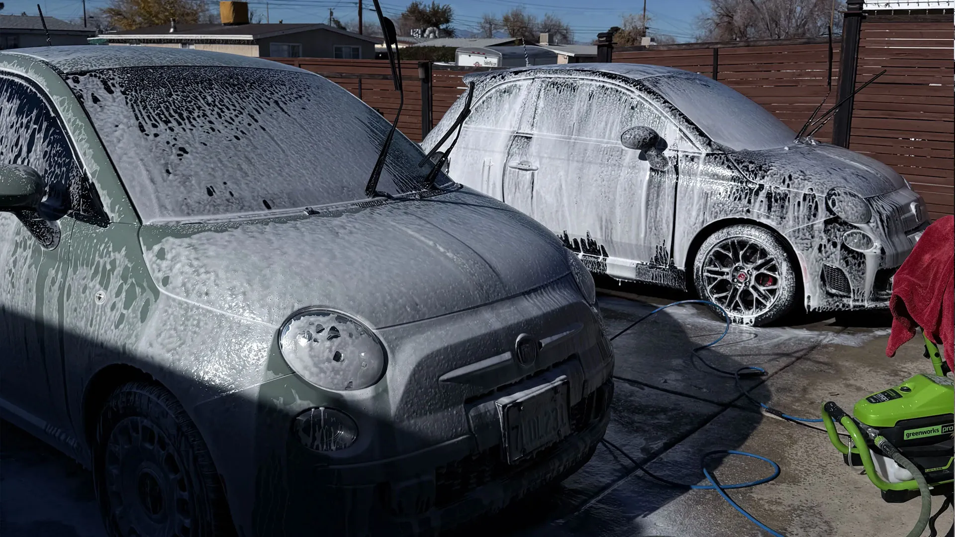 Auto detailing and foam wash with Real Auto Alchemy in California